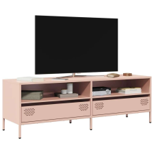 vidaXL rózsaszín hidegen hengerelt acél TV-szekrény 135x39x43,5 cm bútor