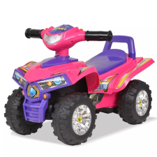 vidaXL rózsaszín/lila gyerek quad hang- és fényeffekttel lábbal hajtható járgány