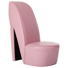 vidaXL rózsaszín magas sarkú cipő formájú műbőr szék bútor