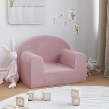vidaXL Rózsaszín puha plüss gyerekkanapé bútor