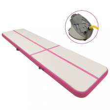 vidaXL Rózsaszín PVC felfújható tornamatrac pumpával 700 x 100 x 15 cm jóga felszerelés