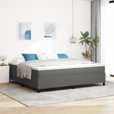 vidaXL Rugós Ágy Szövet Világosszürke 200x200 cm ágy és ágykellék