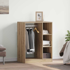 vidaXL Ruhásszekrény polcokkal kézműves tölgy 77 x 48 x 102 cm Faanyag bútor