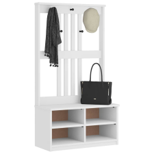 vidaXL SANDENS tömör fenyőfa előszobafa 87x40x159,5 cm bútor
