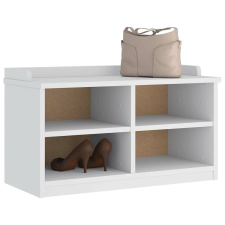 vidaXL SANDNES fehér tömör fenyőfa előszobapad 87x40x50 cm bútor