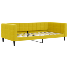 vidaXL sárga bársony kanapéágy 100 x 200 cm (354020) ágy és ágykellék