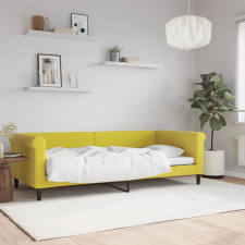 vidaXL sárga bársony kanapéágy 90 x 200 cm bútor