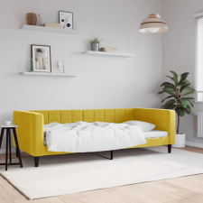 vidaXL sárga bársony kanapéágy 90 x 200 cm bútor