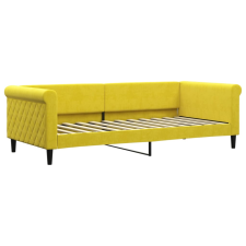 vidaXL sárga bársony kanapéágy 90 x 200 cm (354249) ágy és ágykellék