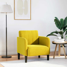 vidaXL Sárga bársony kanapészék karfás szék 54 cm bútor