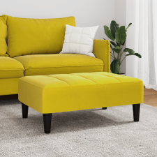 vidaXL sárga bársony lábzsámoly 77x55x31 cm bútor