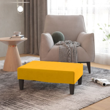 vidaXL sárga bársony lábzsámoly 78 x 56 x 32 cm bútor