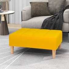 vidaXL sárga bársony lábzsámoly 78 x 56 x 32 cm bútor