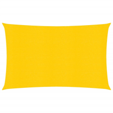 vidaXL sárga négyszögletű HDPE napvitorla 160 g/m² 4x6 m kerti bútor
