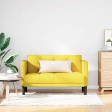 vidaXL sárga szövet loveseat kanapé 111 cm bútor