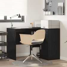 vidaXL Sarok íróasztal Fekete tölgy 102x88x75 cm Forgácslap íróasztal