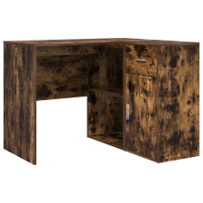 vidaXL Sarok Íróasztal Füstölt Tölgy 102x88x75 cm Hajlított Fa (3337277) íróasztal