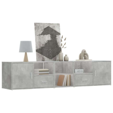 vidaXL Sarok Szekrény - Modern - Betonszürke - 200cm bútor