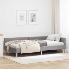 vidaXL Sarokágy keret Egyéb Tópszínű 90 x 190 cm Szövet és mérnöki fa ágy és ágykellék