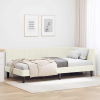 vidaXL Sarokágy keret fejtámlával Krém 100 x 200 cm Bársony