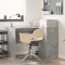 vidaXL Sarokíróasztal Beton Szürke 102x88x75 cm Mérnöki fa íróasztal