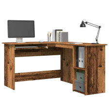 vidaXL Sarokíróasztal régi fa 120x140x75 cm műszaki fa íróasztal