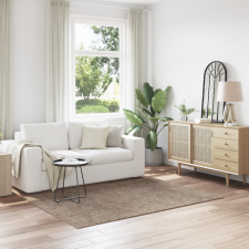 vidaXL Shaggy Szőnyeg Latex Háttal Barna 140x200 cm lakástextília