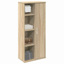 vidaXL sonoma tölgy fürdőszobaszekrény tekercstartóval 39x22x90 cm fürdőszoba bútor