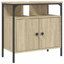 vidaXL sonoma tölgy szerelt fa fürdőszobai mosdószekrény 60x30x60 cm (842437) fürdőszoba bútor