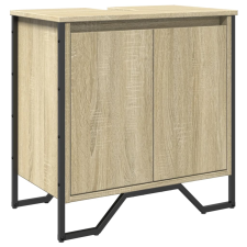 vidaXL sonoma tölgy szerelt fa fürdőszobai mosdószekrény 60x35x60 cm (848655) fürdőszoba bútor