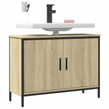 vidaXL sonoma tölgy szerelt fa fürdőszobai mosdószekrény 80x30x60 cm fürdőszoba bútor