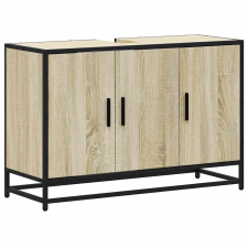 vidaXL sonoma tölgy szerelt fa fürdőszobai mosdószekrény 90x33x60 cm (849270) fürdőszoba bútor