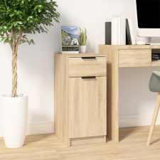 vidaXL sonoma-tölgy szerelt fa íróasztalszekrény 33,5x50x75 cm bútor