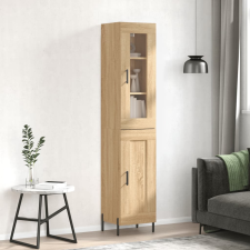 vidaXL sonoma-tölgy szerelt fa magasszekrény 34,5x34x180 cm bútor