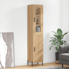 vidaXL sonoma-tölgy szerelt fa magasszekrény 34,5x34x180 cm bútor