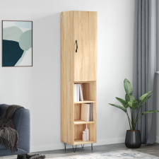 vidaXL sonoma-tölgy szerelt fa magasszekrény 34,5x34x180 cm bútor