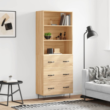 vidaXL sonoma-tölgy szerelt fa magasszekrény 69,5 x 34 x 180 cm bútor