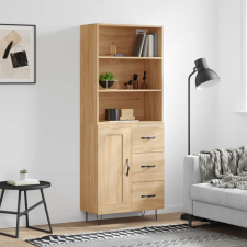 vidaXL sonoma-tölgy szerelt fa magasszekrény 69,5 x 34 x 180 cm bútor