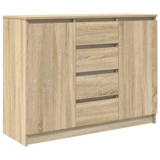 vidaXL sonoma tölgy szerelt fa tálalószekrény fiókos 100,5x35x76 cm (3328446) bútor