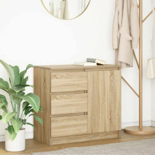 vidaXL sonoma tölgy szerelt fa tálalószekrény fiókos 71x35x65 cm (861573) bútor