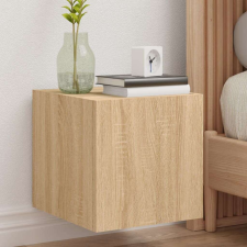 vidaXL sonoma tölgy színű fali TV-szekrény LED-ekkel 30,5x35x30 cm bútor