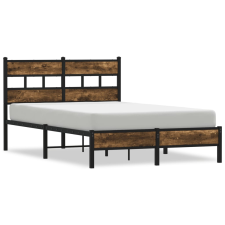 vidaXL sonoma tölgy színű fejtámlás ágykeret matrac nélkül 120x200 cm (4017198) ágy és ágykellék