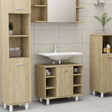vidaXL sonoma-tölgy színű forgácslap fürdőszobaszekrény 60x32x53,5 cm fürdőszoba bútor