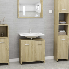 vidaXL Sonoma-tölgy színű forgácslap fürdőszobaszekrény 60x33x58 cm fürdőszoba bútor