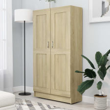vidaXL sonoma-tölgy színű forgácslap könyvszekrény 82,5x30,5x150 cm bútor