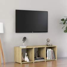 vidaXL Sonoma-tölgy színű forgácslap TV-szekrény 107 x 35 x 37 cm bútor