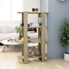 vidaXL sonoma tölgy színű könyvszekrény/térelválasztó 80x30x123,5 cm bútor