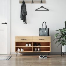 vidaXL sonoma tölgy színű műfa cipőpolc 102x35x55 cm bútor