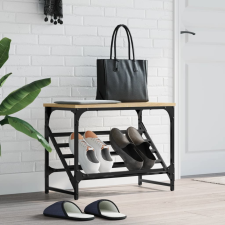 vidaXL sonoma tölgy színű műfa cipőtartó 60x30x45 cm bútor