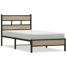 vidaXL sonoma tölgy színű szerelt fa ágykeret matrac nélkül 80x200 cm (4017245) ágy és ágykellék
